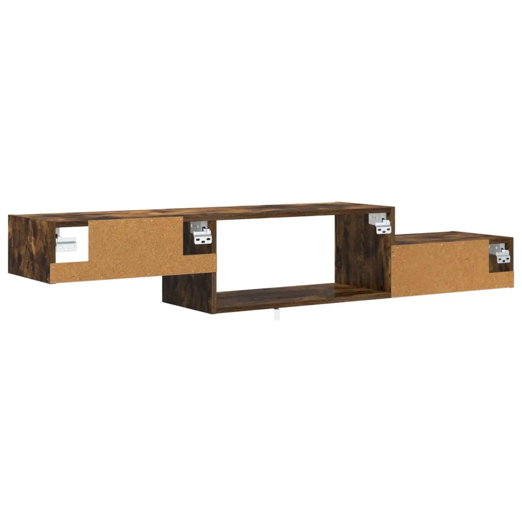 Mobile TV da Parete | Armadietto TV | Mobile Porta TV A Parete | Armadietto TV | Mobile Porta TV Rovere Fumo 150 x 28 x 26 cm