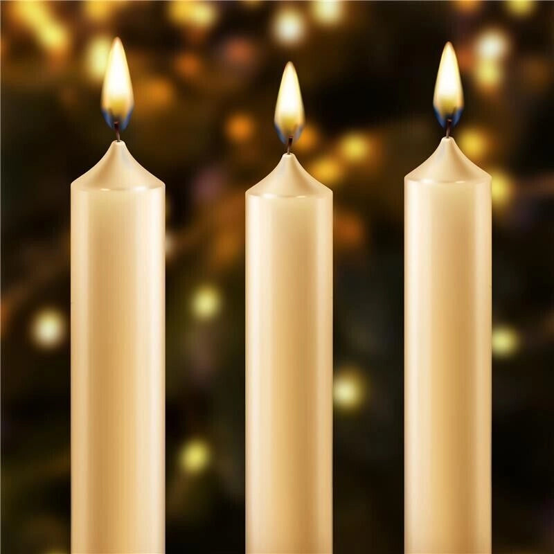 CANDELE STEARICHE IN ASTUCCIO DA 8 PEZZI