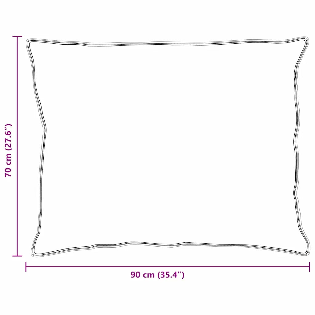 Cuscino con cuscino 2 pcs Bianco 70 x 90 cm Piuma 42007693