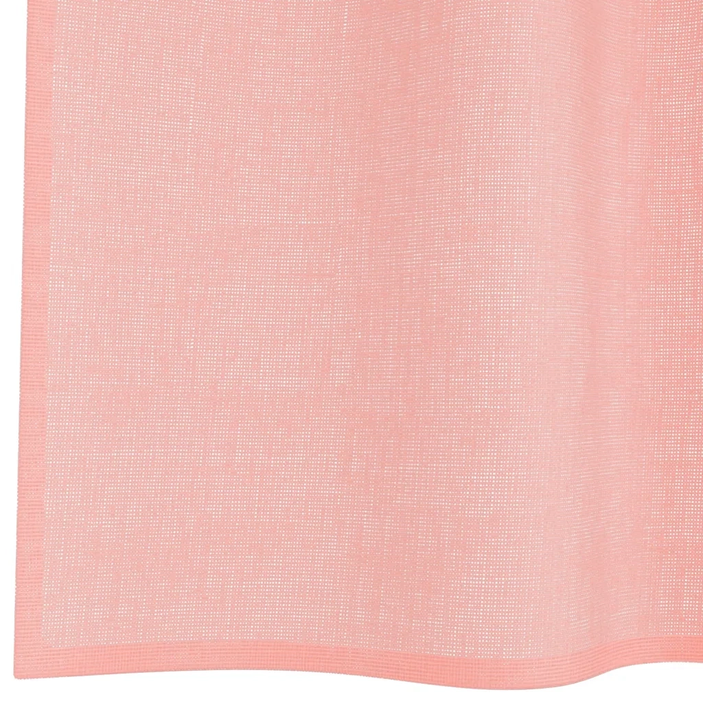 Tende in Voile con Tasche per Aste 2 pz Rosa