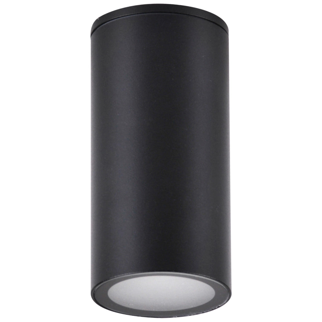 Applique esterna Polux Atlanta GU10 nera alluminio IP54