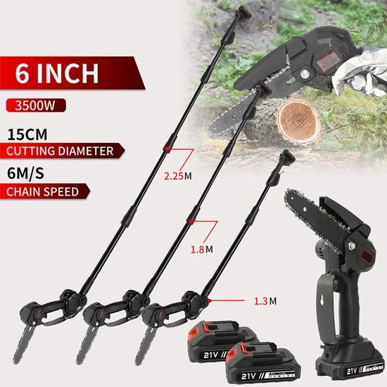 Zaag elettrica - Senza fili - 21V batteria - Telescopio - Alta velocità