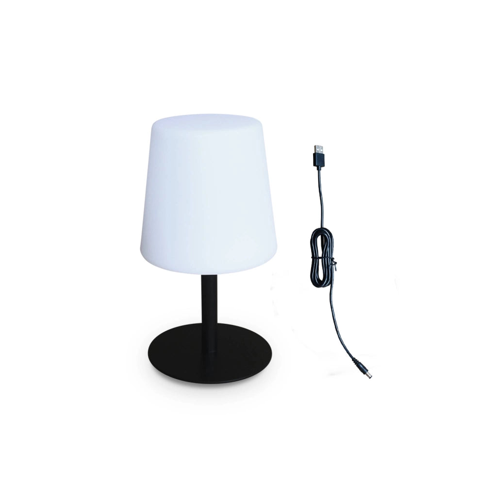 Lampada da tavolo a led per interni/esterni 16cm, nero
