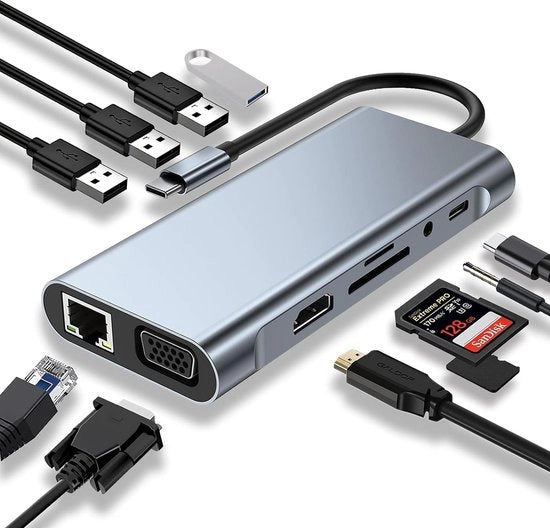 Hub USB 3.0 Distributore di 5 porte a 5Gbps