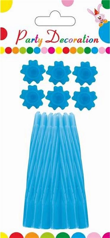 MAURY'S CANDELE CON PIEDE 7CM CELESTI 12PZ