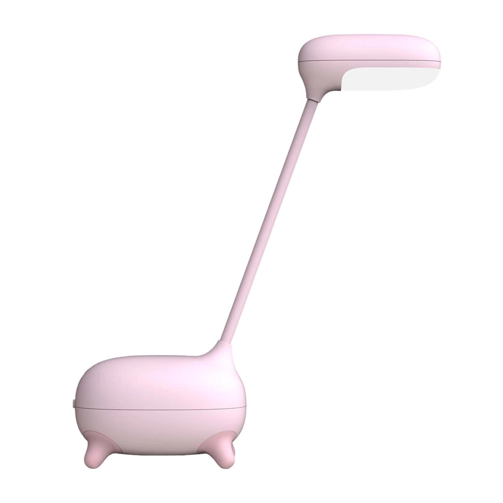 Lampada da Comodino per Bambini Design Giraffa Collo Pieghevole 360° Rosa SINKI