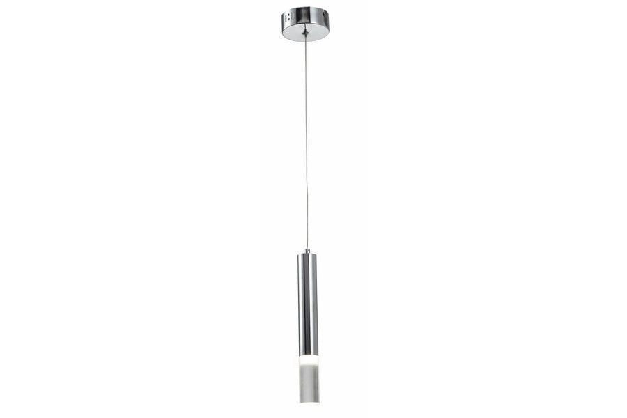 Lampada a sospensione tubo cromata Gwen LED 5W Reality