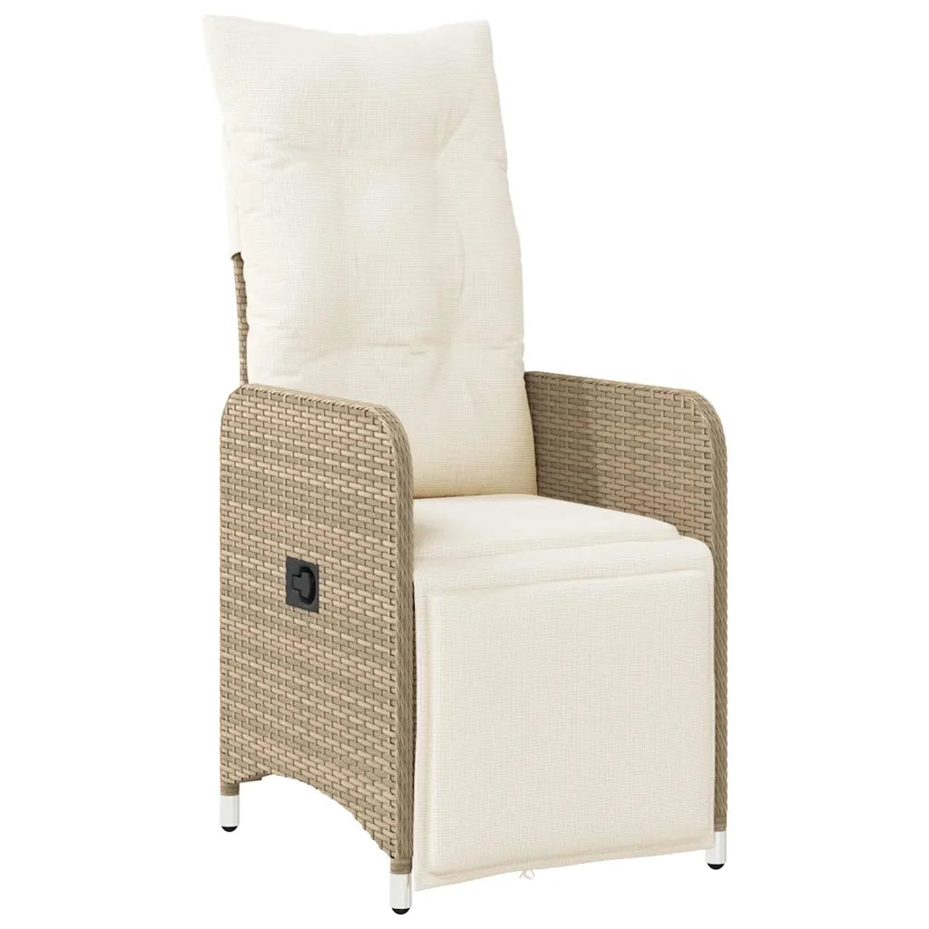 Set Bistrò da Giardino 5 pz con Cuscini in Polyrattan Marrone 3277210