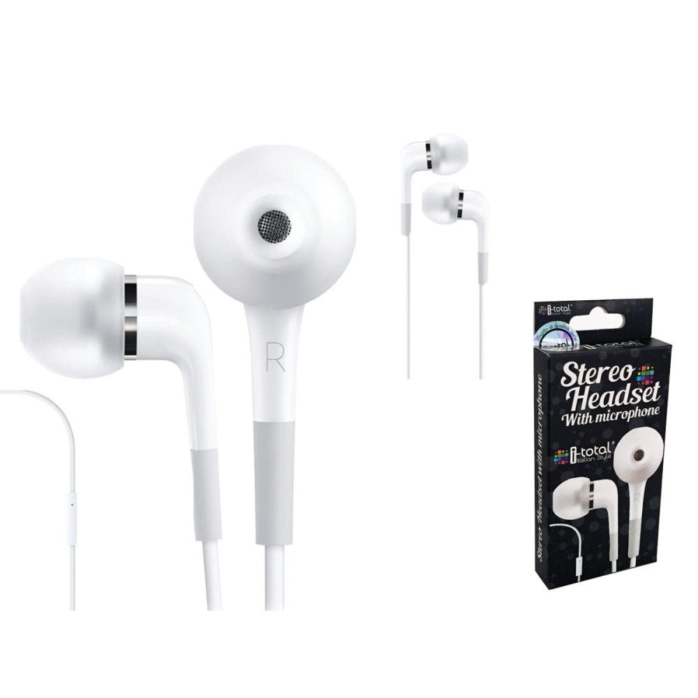 Trade Shop - Auricolari Cuffie Con Telecomando E Microfono Per Smartphone Tablet Mp3 Pc -