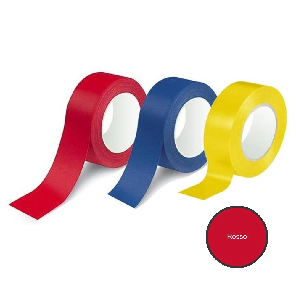 Nastro isolante autoestinguente 25 mm x 25 m *** colore- rosso, confezione 1