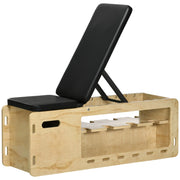Poltrona con schienale regolabile e vano contenitore ¨C Minimal ¨C Legno