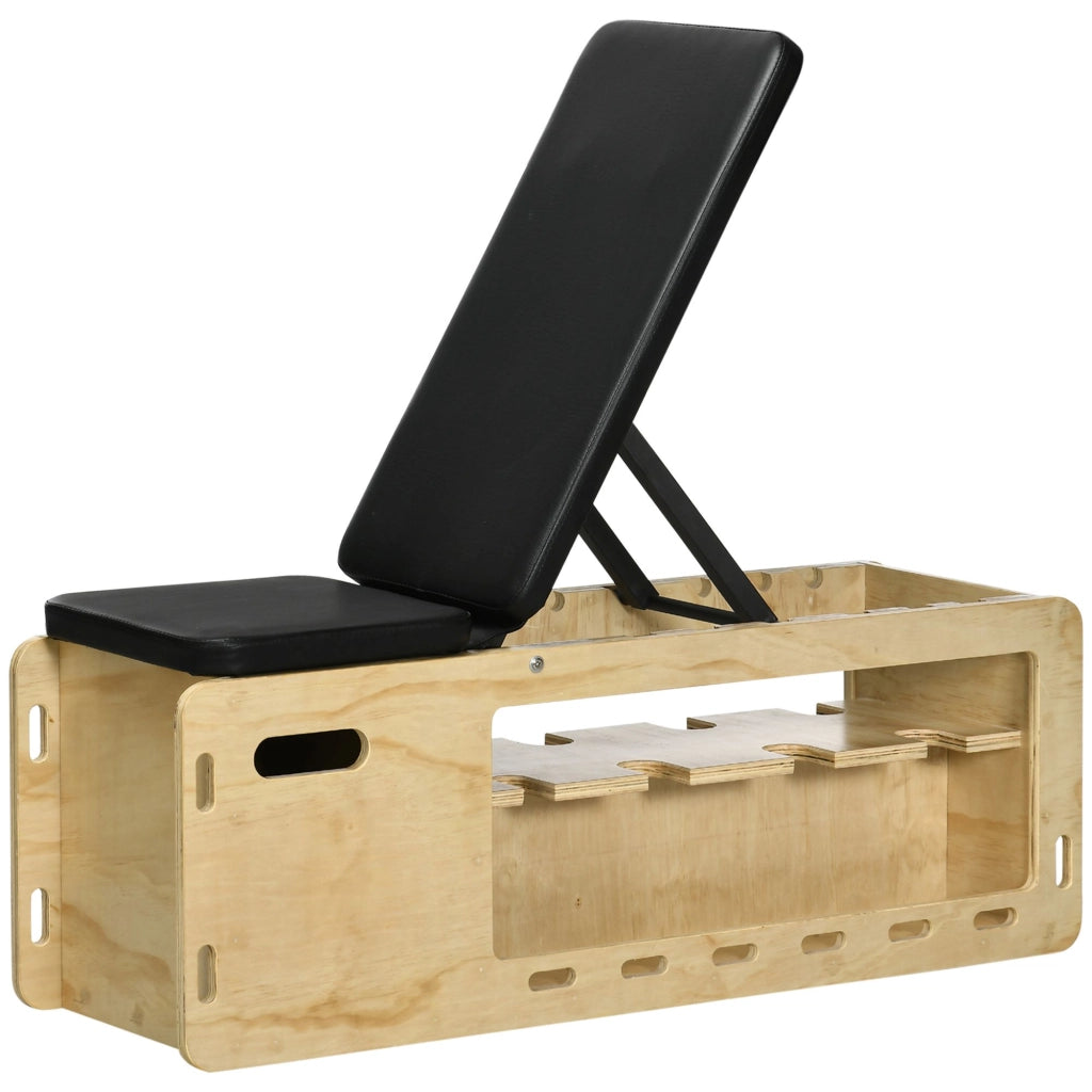 Poltrona con schienale regolabile e vano contenitore ¨C Minimal ¨C Legno