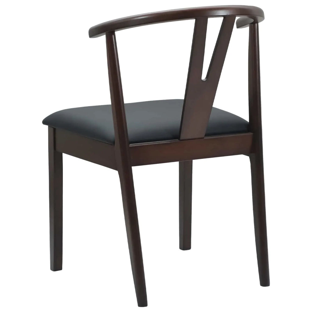 Sedia da pranzo 2 pz | Sedie da cucina Marrone chiaro e nero