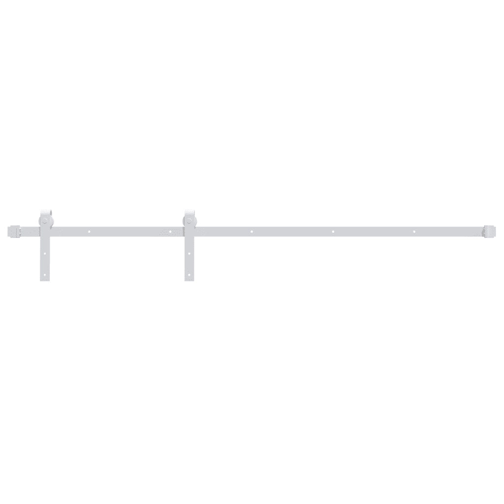 Kit Accessori per Porta Scorrevole 183 cm in Acciaio Bianco 151707