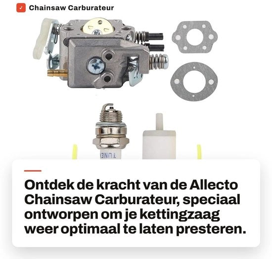 Sostituzione Carburatore - Set di Sincronizzazione Carburatore - Attrezzatura di Regolazione Carburatore - Adatto per 50/51/55 - Carburatore in Lega di Alluminio Leggero - Inclusi Accessori - Componenti di Accoppiamento Catenaria