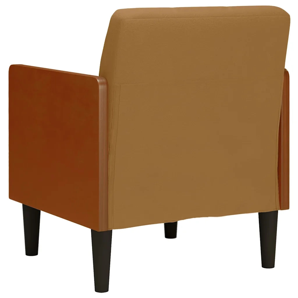 Divano Sedia con Braccioli Marrone 55 cm in Velluto 4100598