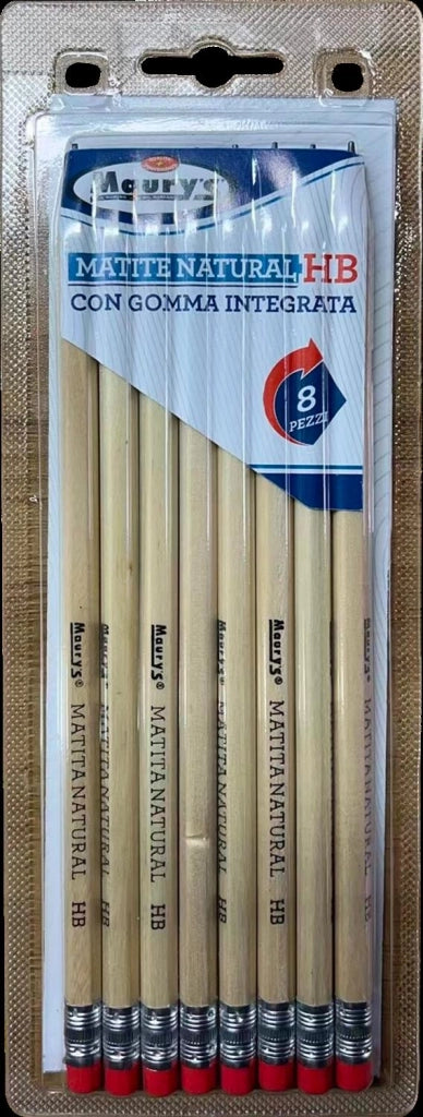MATITE HB NATURAL 8PZ IDEALI PER QUALSIASI TIPO DI DISEGNO