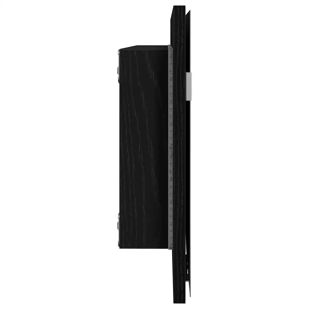 Specchio Rovere nero 80 x 37 cm Vetro e Legno Ingegnerizzato 863308