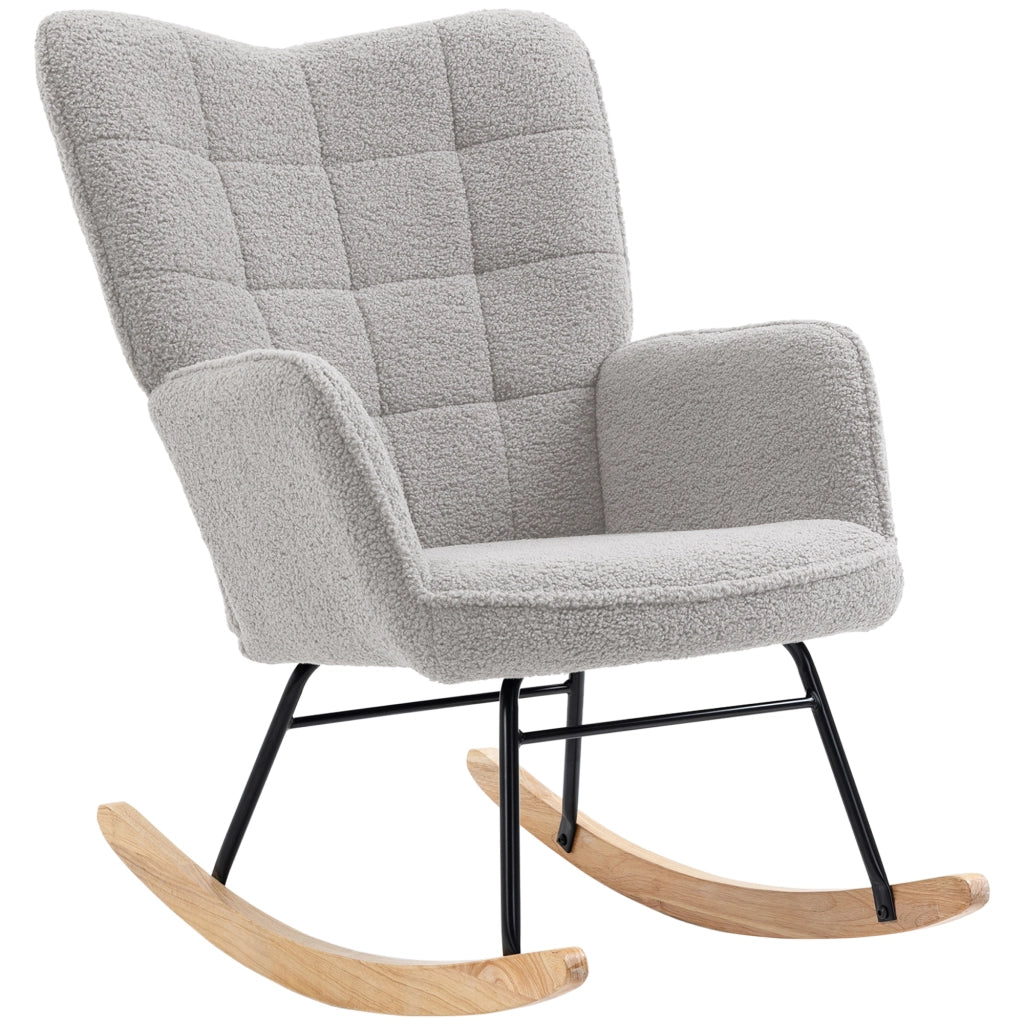 Poltrona Dondolo ¨C Zephmum ¨C Grigio Chiaro
