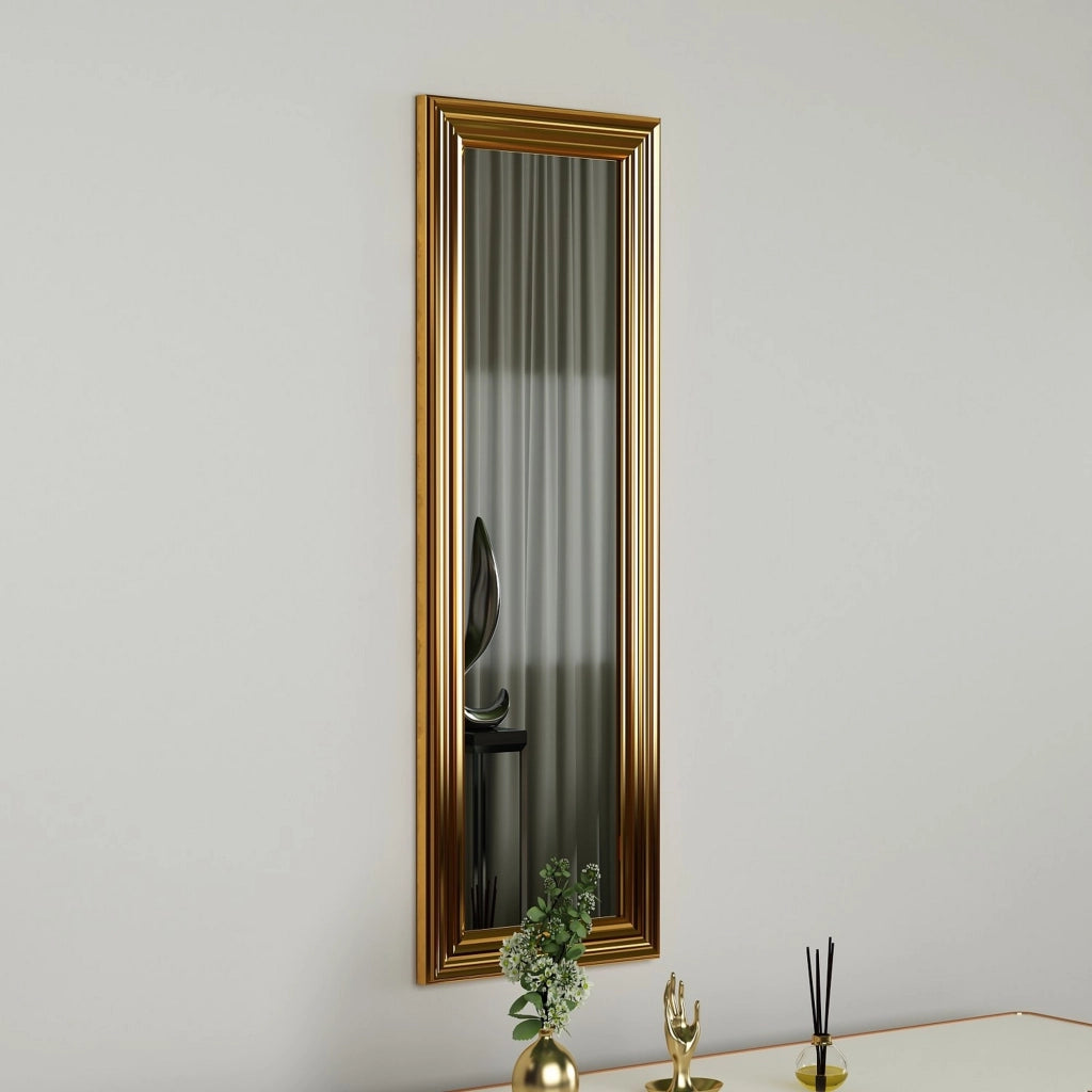 Vestigne, Specchio Forma Rettangolare, 30x90h cm oro