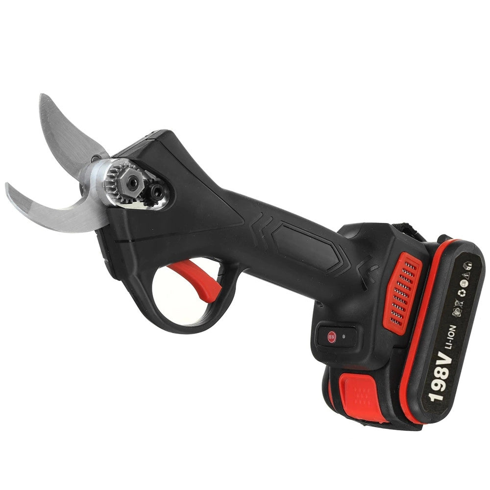 Trade Shop - Forbice Da Potatura A Batteria Cesoia Tronca Rami 24v Cordless 2 Batterie 1.0ah -