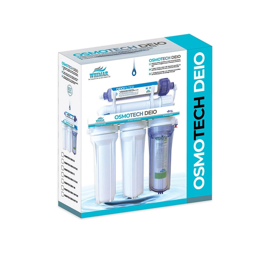 Whimar OsmoTech Deio Easy 50GPD 190 L/g - impianto 5 stadi con deionizzatore post-osmosi a viraggio di colore