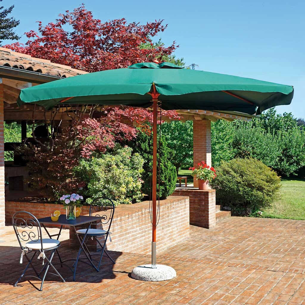 Ombrellone da Giardino 3x3 palo centrale in legno - LENA