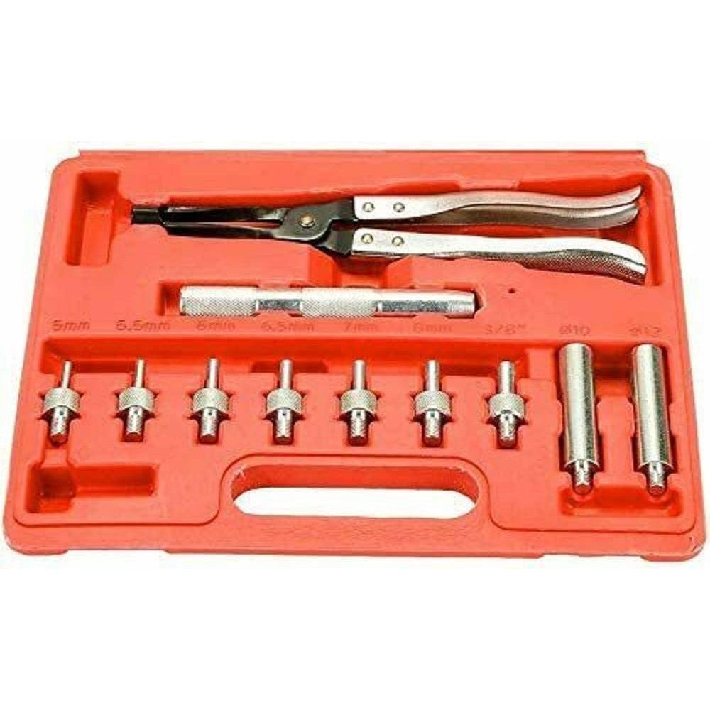 Trade Shop - Kit 11pz Sostituzione Rimozione Installazione Valvole Stelo Adattatori Art.00112 -