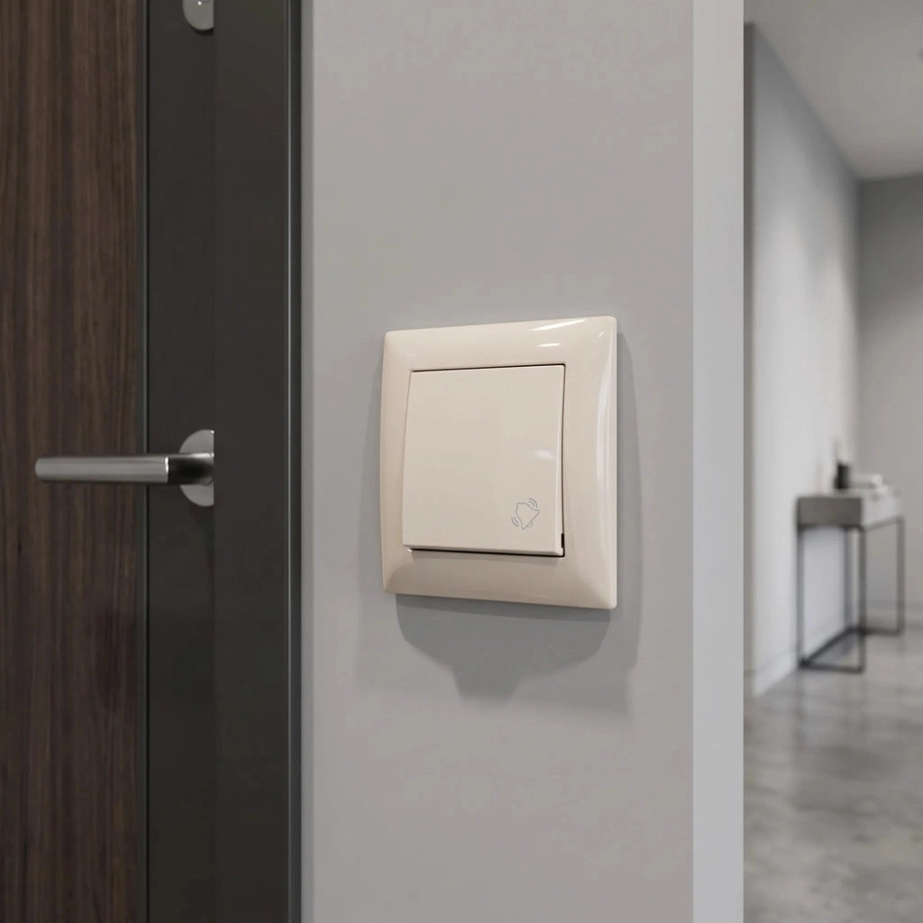 Pulsante Per Campanello Oste Jnh008-w Beige