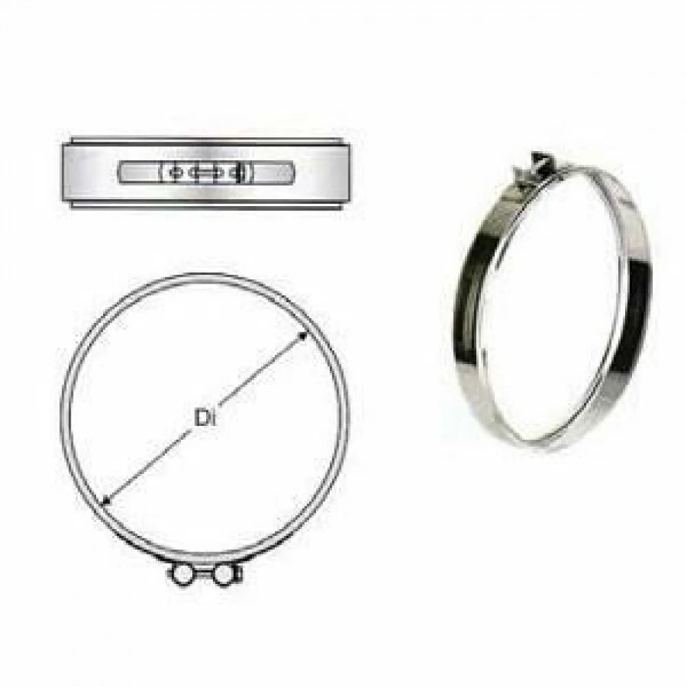 Inox doppia parete aisi 316 fasc etta di bloccaggio d.300 350 b08