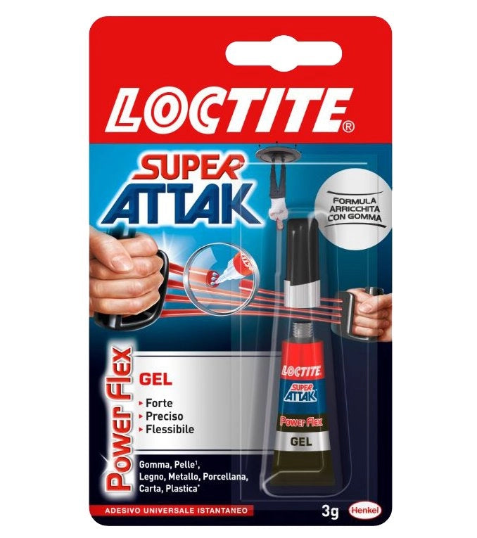 COLLA 'SUPER ATTAK POWER FLEX' 3 gr - LOCTITE
