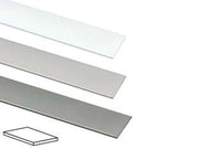 PROFILO PIATTO IN ALLUMINIO- - mm.30 mt.2 argento lucido - 5 pezzi
