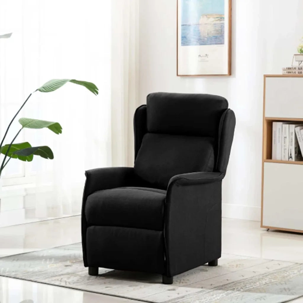 Poltrona reclinabile Nero 66.5 x 94 x 101.5 cm Poliestere
