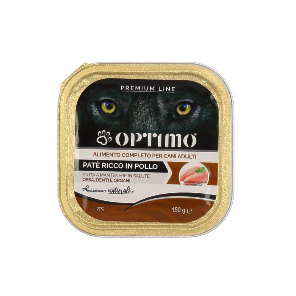OPTIMO PATÈ PER CANE IN CONFEZIONE DA 150 GR GUSTO POLLO