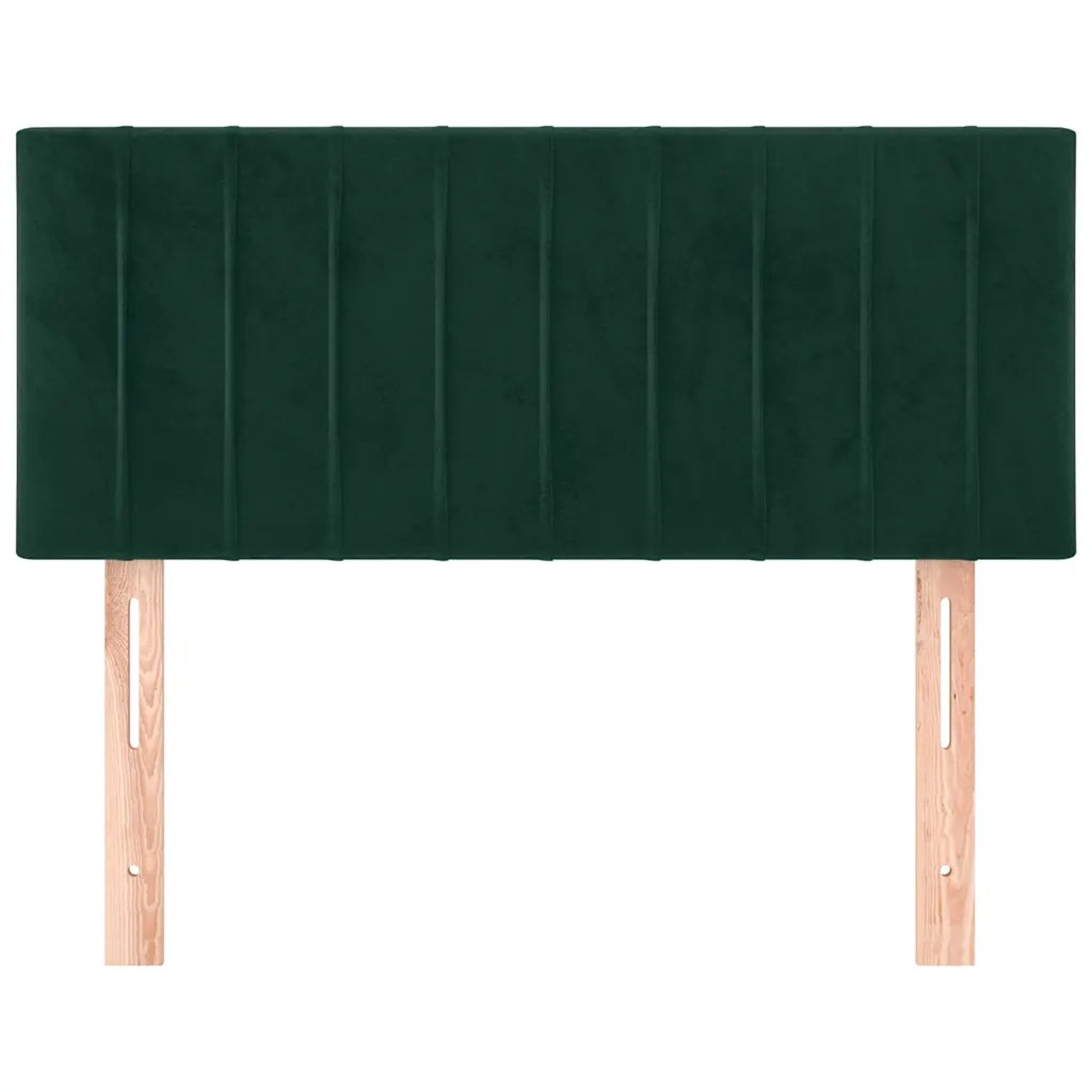 Testiera | Testata Verde scuro 90x5x78/88 cm in Velluto