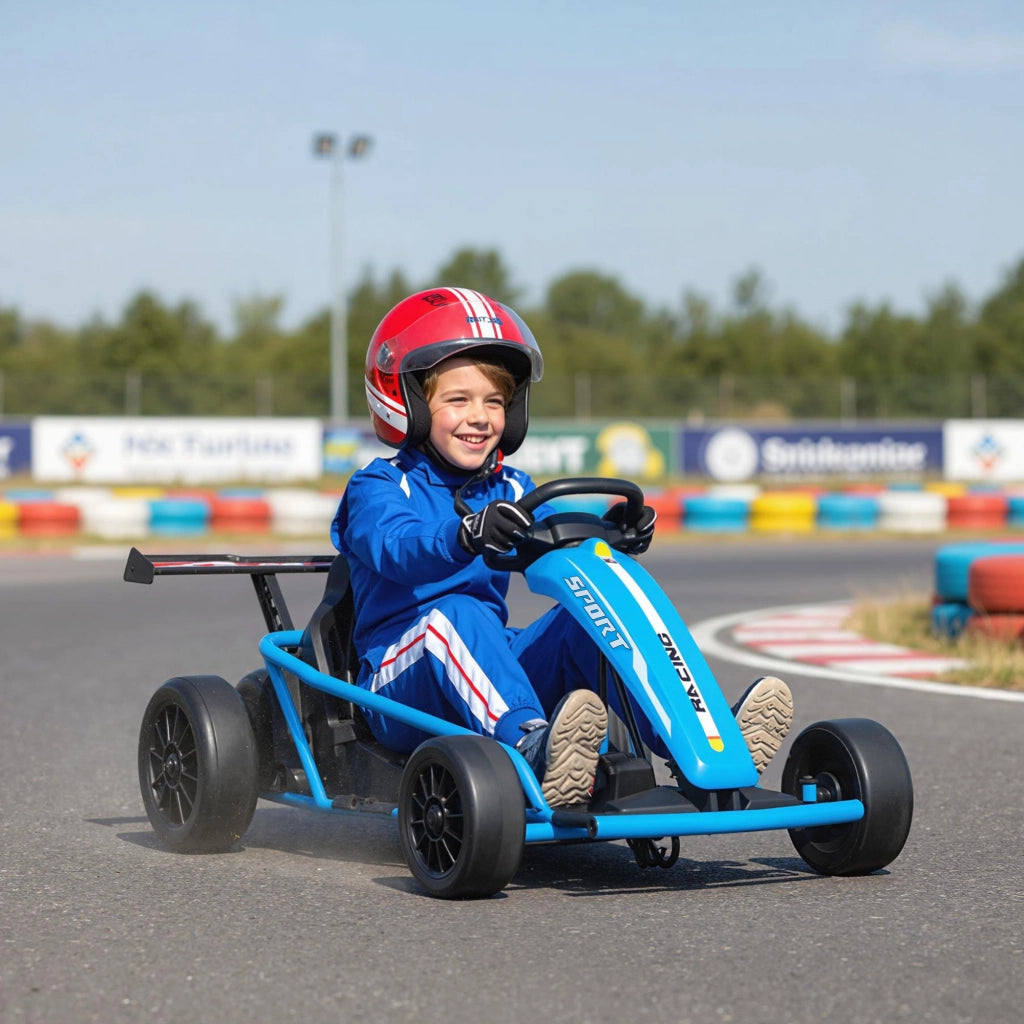 Go Kart elettrico per bambini ¨C Xylo ¨C blu 119x77x54 cm