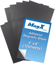 Magneetti adesivi 10 cm × 15 cm (10 fogli), magneetti flessibili, magneetti adesivi, adesivi magnetici, magneti per foto, carta per lettere, articoli per ufficio