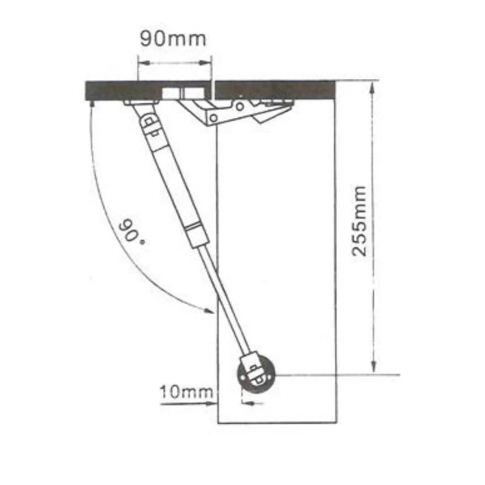Braccetto a gas 80N