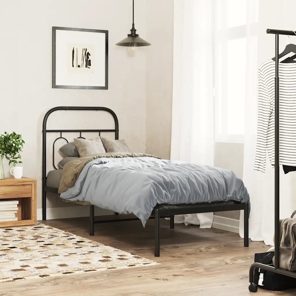 Testiera | Testata di Ricambio in Metallo Nero 75 cm