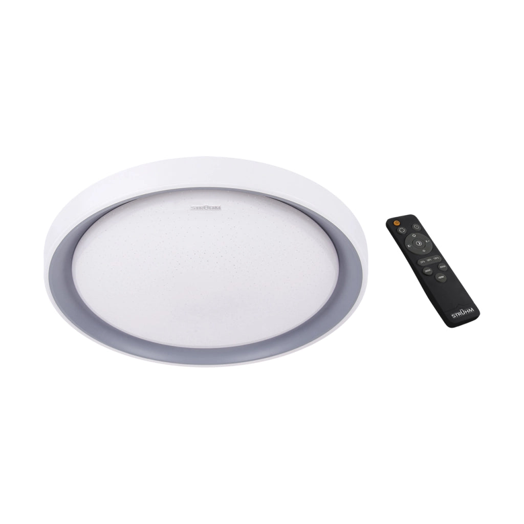 Plafoniera bagno Struhm Ariel Ø51 48W LED IP44 telecomando