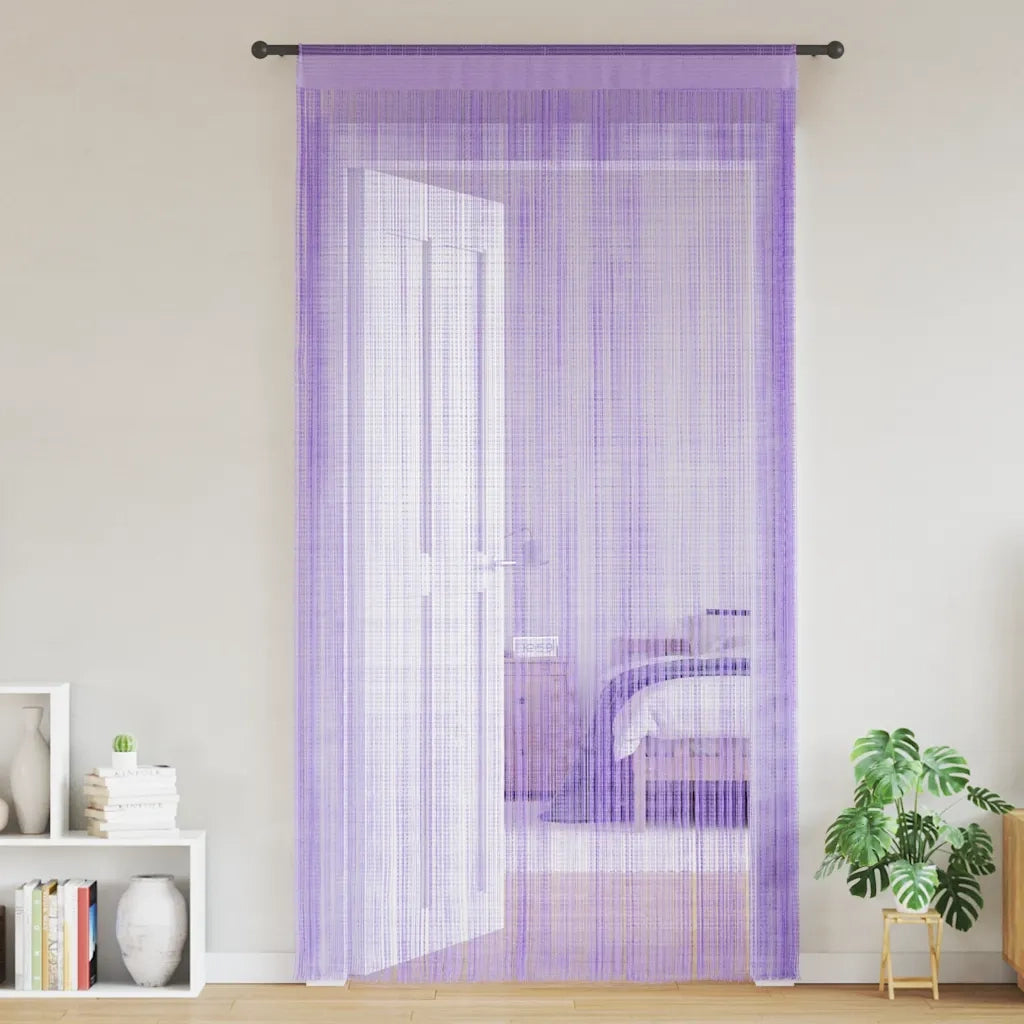 Tende a Filo 2 pz Viola 100x250 cm