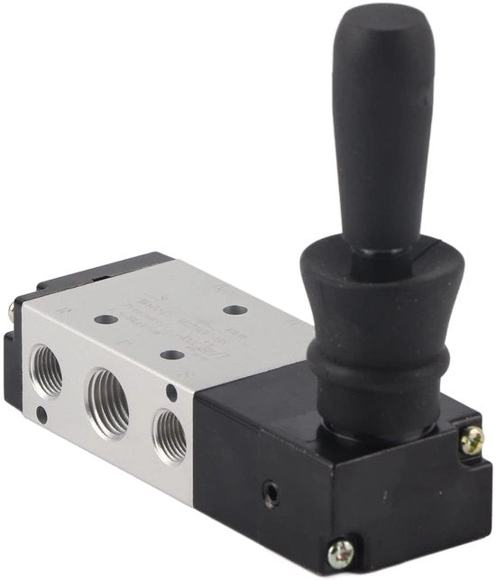Valvola Pneumatica a 5 Porte - Manuale - Leggera - Compatta - Struttura in Alluminio Leggera - Alta Durezza - Valvola di Regolazione