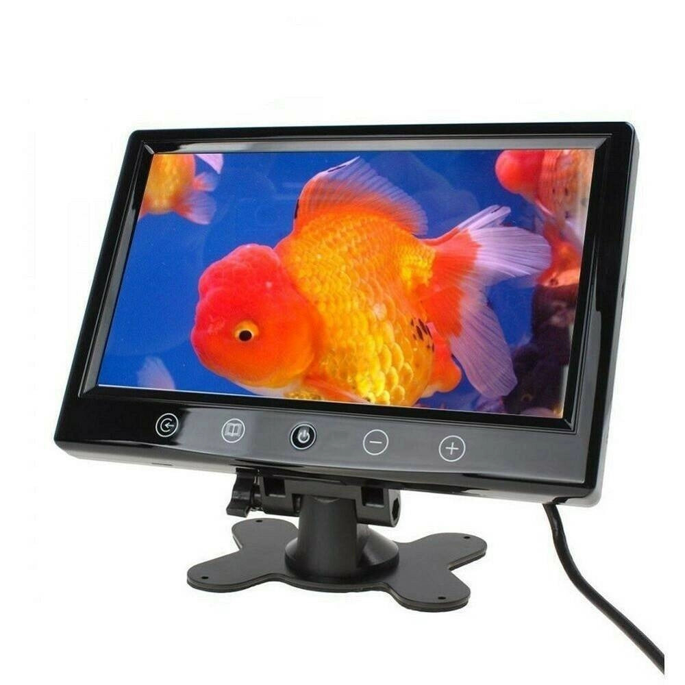 Trade Shop - Tv Televisore Monitor Lcd Digitale 10.1" Tft Led Hd Poggiatesta Sorveglianza Av -