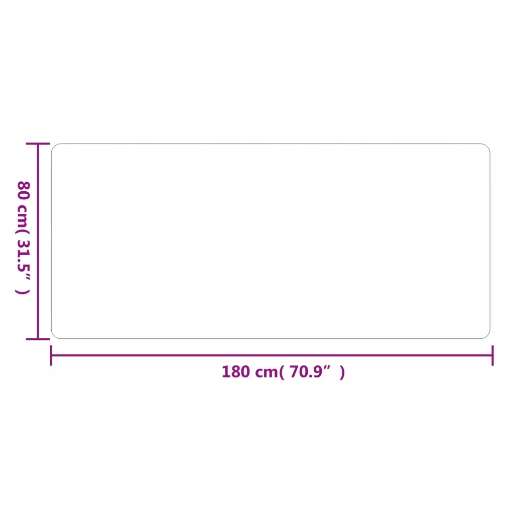 Tappeto Corsia Antracite 80x180 cm 355805