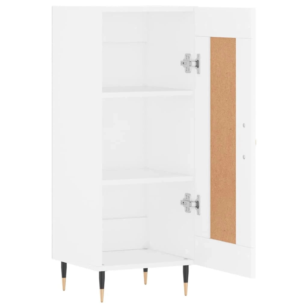 Buffet credenza cassettiera mobiletto mobile contenitore organizer per cucina soggiorno salotto 34,5 x 34 x 90 cm legno ingegnerizzato bianco 02_0030244