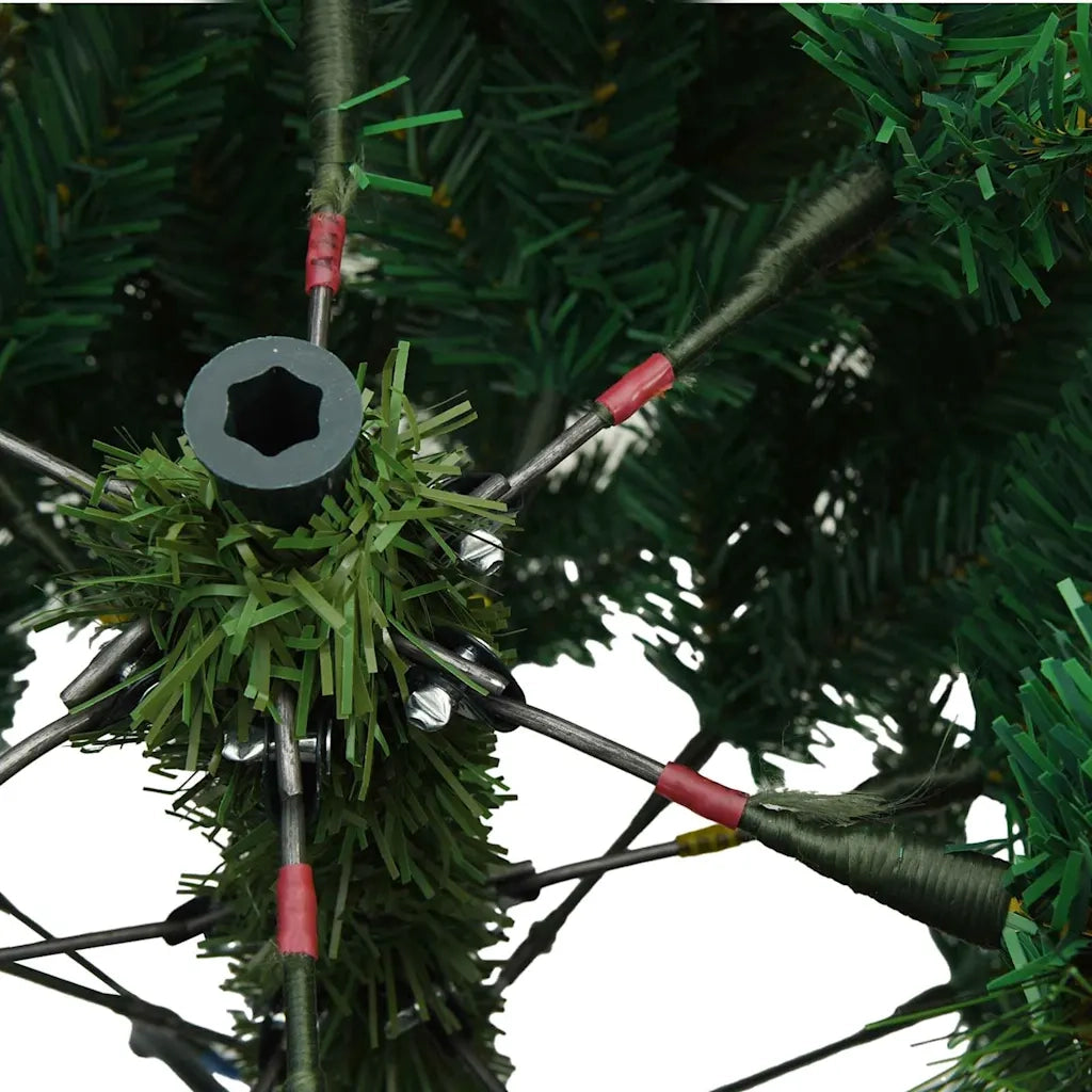 Albero di Natale Artificiale Snodato Foderato di Neve Verde 42019339