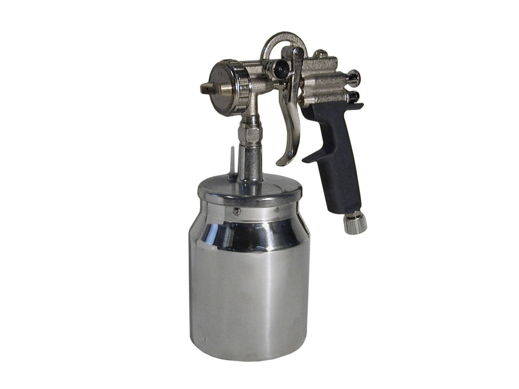 WALMEC 27022 UR Plus Aerografo professionale con serbatoio inferiore 1000 cc ugello 2,2 mm pressione 3,0-3,5 bar consumo aria 200-350 lt-min colore Nero