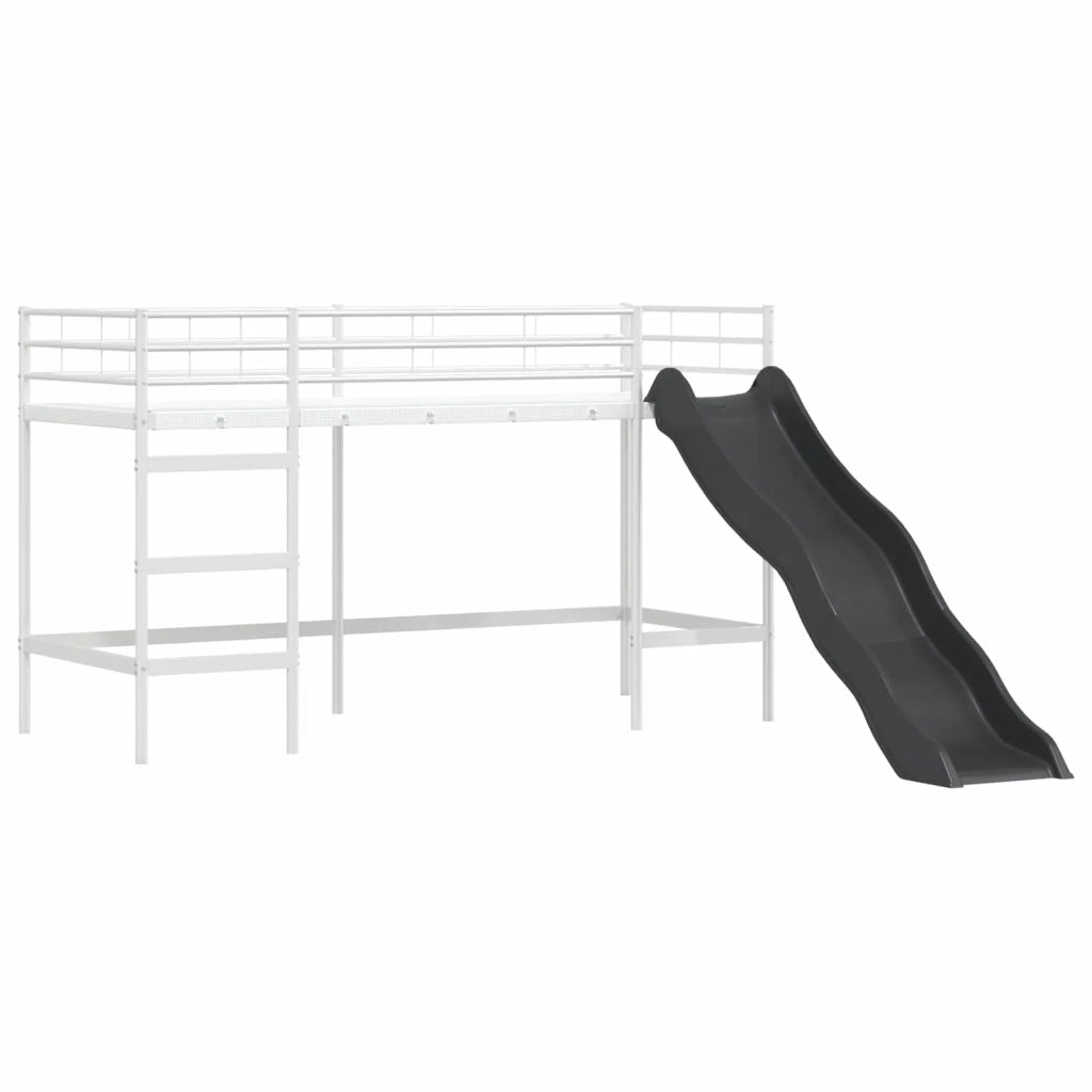 Struttura del letto loft per bambini Bianco e Blu 100 x 190 cm 42020861