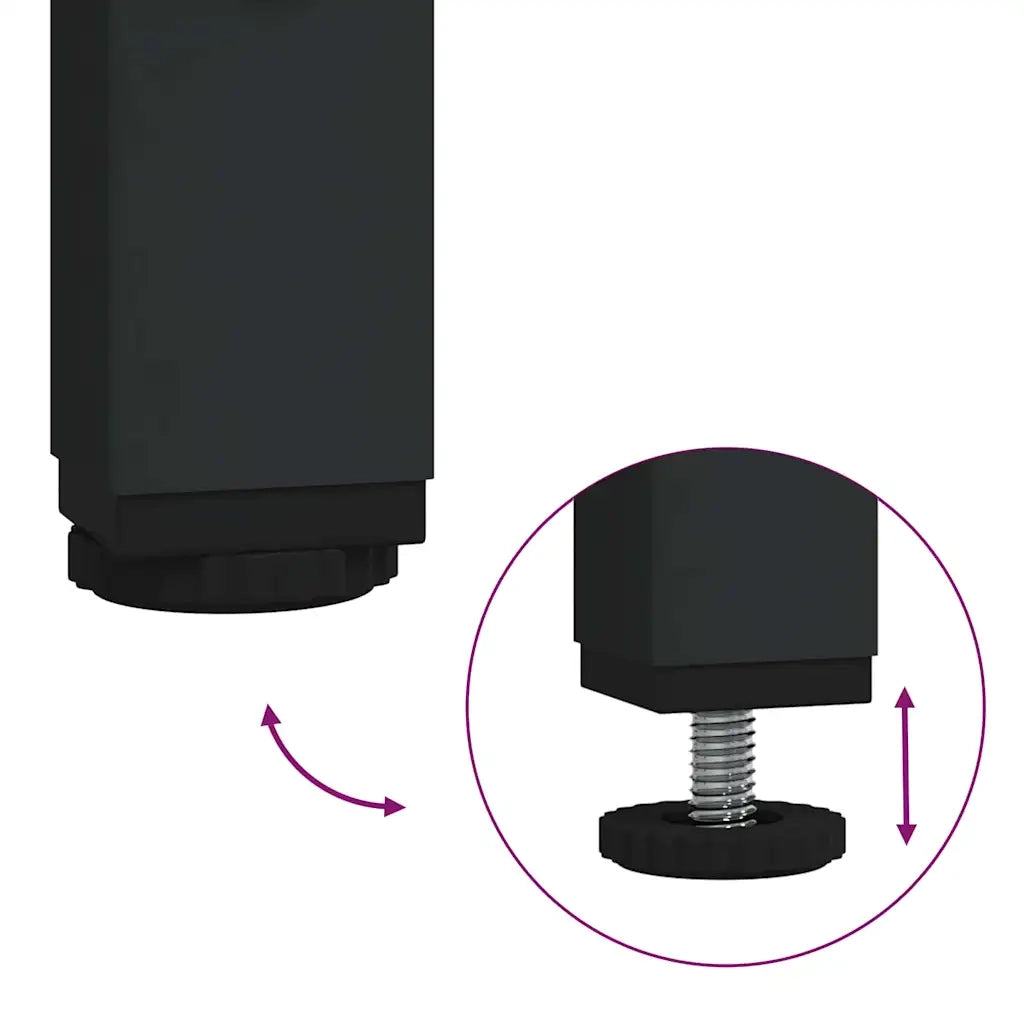 Set tavolini 2 pcs Rovere Artigianale e Nero 869701
