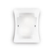 Applique Moderna Triplo Vetro Bianco 2 Luci E27
